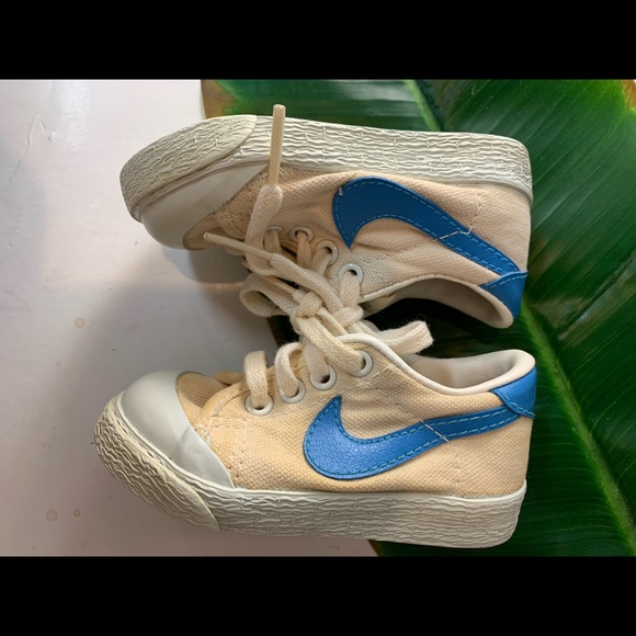Nike Other - Vintage RARE Nike Canvas Courts Shoes Baby Size 3